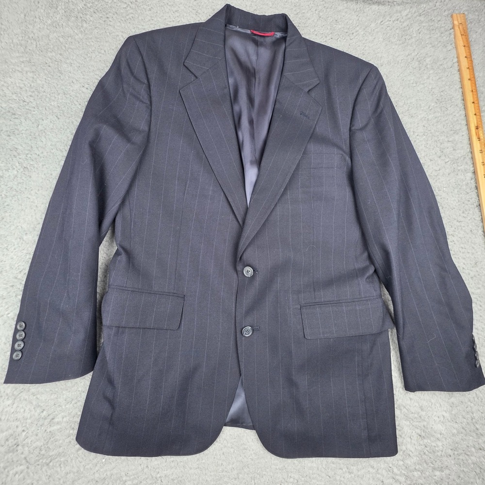 Jos. A. Bank Executive Collection Blazer Mens Navy Blue Pinstripe No SZ tag 40S